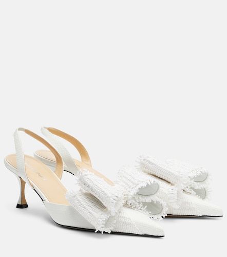 Le Cadeau raffia slingback pumps - Mach & Mach - Modalova