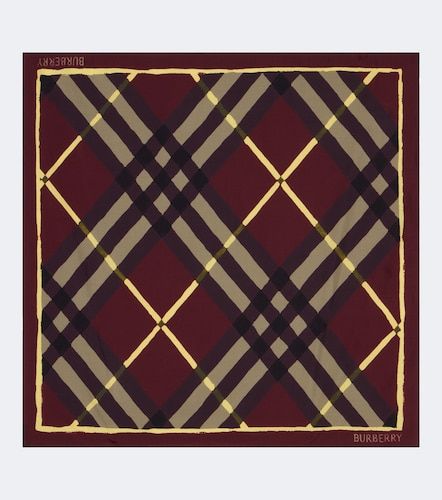 Sciarpa Check in twill di seta - Burberry - Modalova
