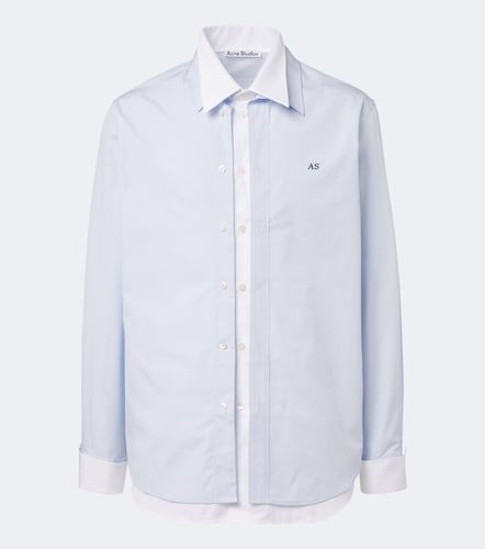 Camisa de popelín de algodón a capas - Acne Studios - Modalova