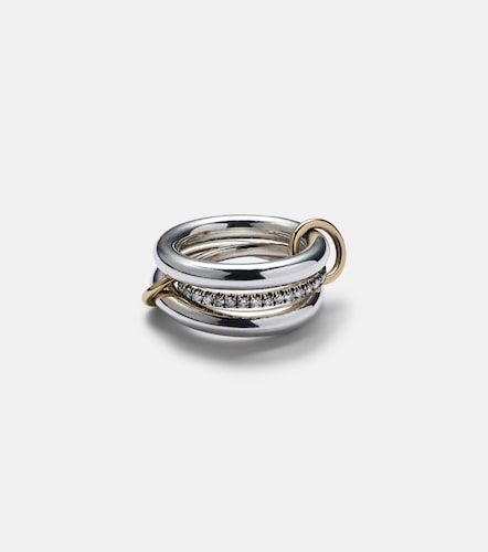 Anello Libra Noir in oro giallo 18kt, e diamanti - Spinelli Kilcollin - Modalova