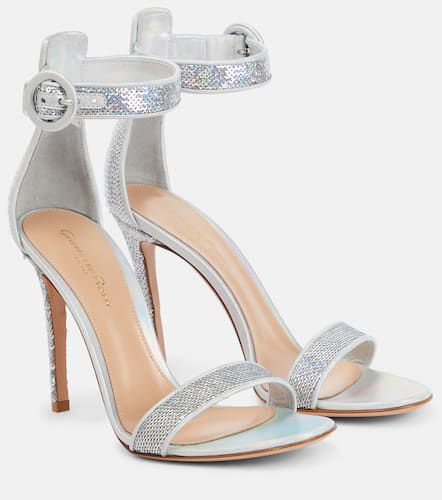 Embellished leather sandals - Gianvito Rossi - Modalova