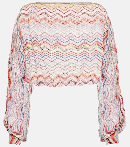 Zig Zag printed cropped top - Missoni Mare - Modalova