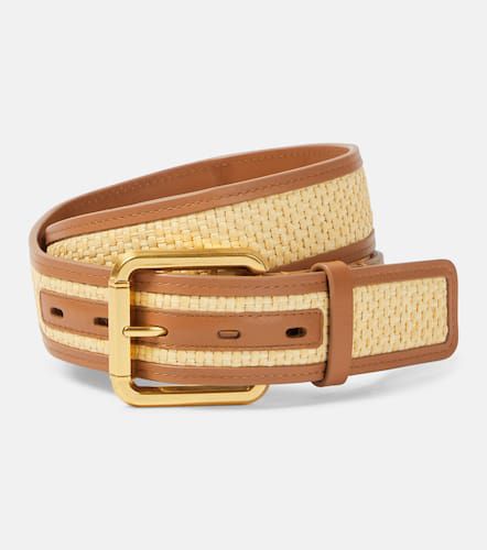 Mm raffia and leather belt - Zimmermann - Modalova