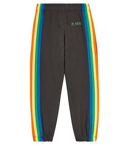 Rainbow stripe jersey sweatpants - Mini Rodini - Modalova