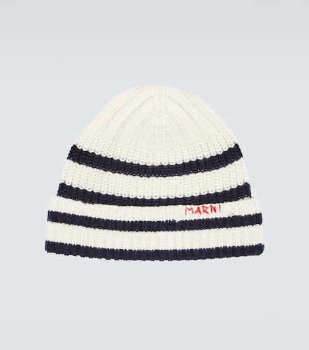 Marni Striped virgin wool beanie - Marni - Modalova