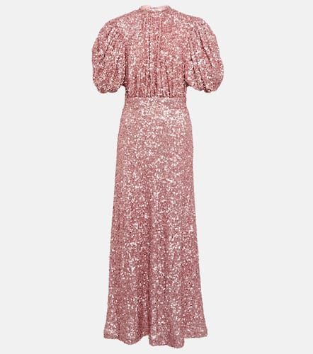 Sequined puff-sleeve maxi dress - Rotate - Modalova