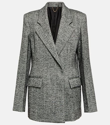 Herringbone wool-blend blazer - Victoria Beckham - Modalova