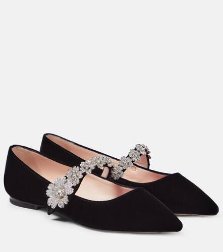 Babies embellished velvet ballet flats - Roger Vivier - Modalova