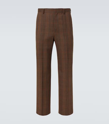 Prince of Wales check wool straight pants - Auralee - Modalova