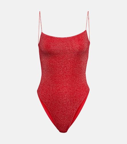 OsÃ©ree LumiÃ¨re Square lamÃ© swimsuit - Oseree - Modalova