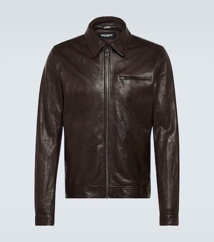 Dolce&Gabbana Leather jacket - Dolce&Gabbana - Modalova