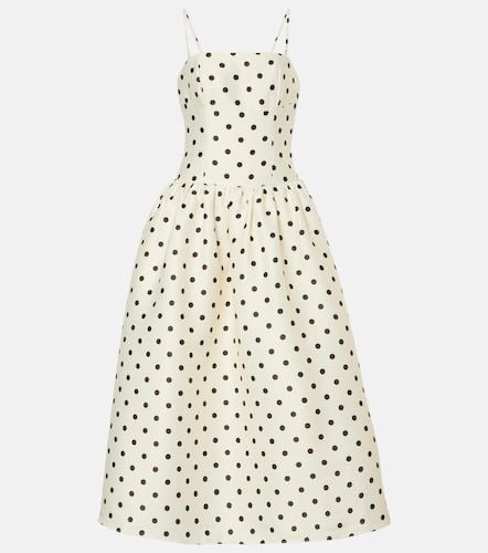 Polka-dot taffetta corset dress - Self-Portrait - Modalova