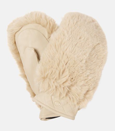 Hill faux fur and leather mittens - Goldbergh - Modalova