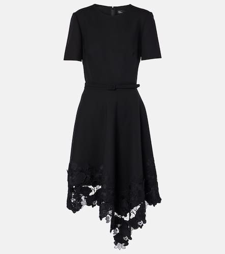 Asymmetric wool-blend midi dress - Oscar de la Renta - Modalova