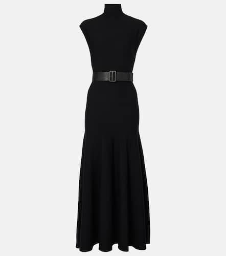 AlaÃ¯a Belted wool-blend maxi dress - Alaia - Modalova