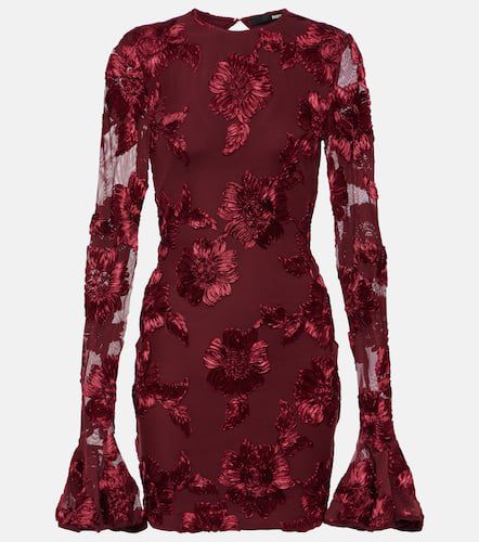 Floral embroidered mesh minidress - Rotate - Modalova