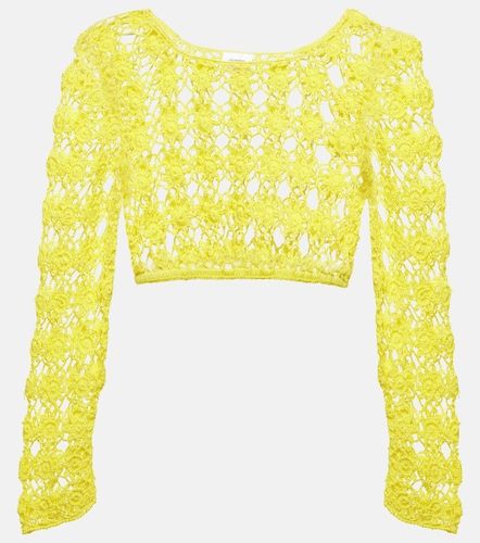 Crop top Bella de croché de algodón - Anna Kosturova - Modalova