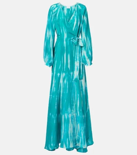 Vestido envolvente de seda tie-dye - Anna Kosturova - Modalova