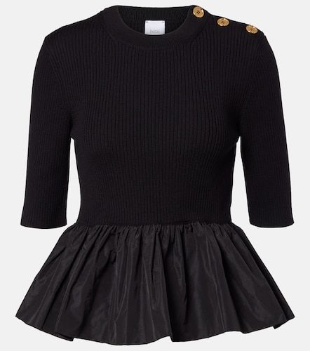 Patou Ribbed-knit peplum wool top - Patou - Modalova
