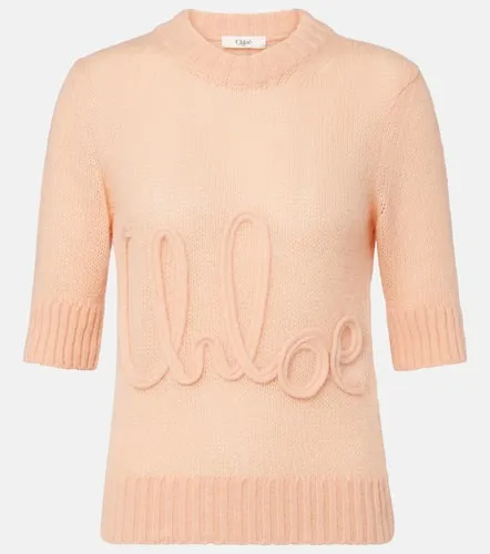 Chloe Logo alpaca and silk sweater - Chloe - Modalova