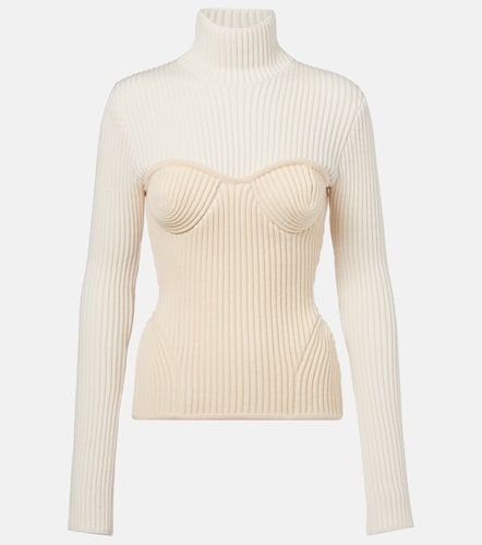 Rollkragenpullover aus Rippstrick - Jean Paul Gaultier - Modalova