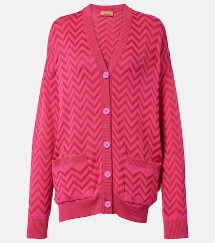 Zigzag cotton-blend cardigan - Missoni - Modalova