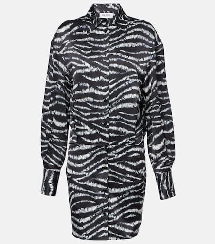 Silvye zebra-print satin shirt dress - The Attico - Modalova