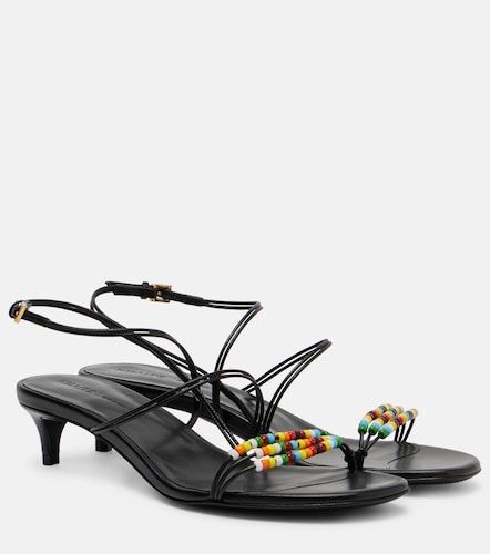 Loop 35 beaded leather sandals - Khaite - Modalova
