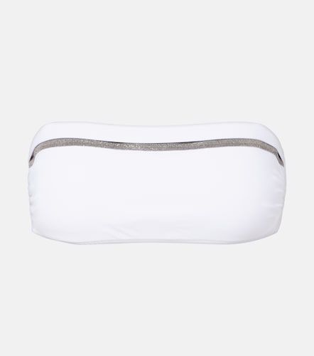 Top de bikini adornado - Brunello Cucinelli - Modalova