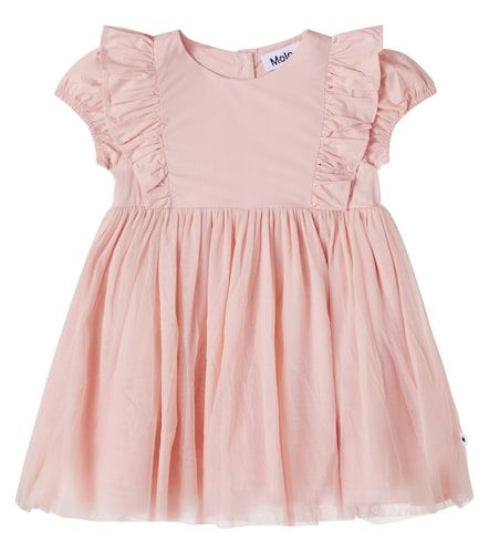 Bebé - vestido de algodón con volantes - Molo - Modalova