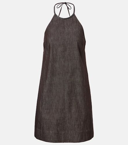 Vestido corto de algodón con espalda abierta - Brunello Cucinelli - Modalova