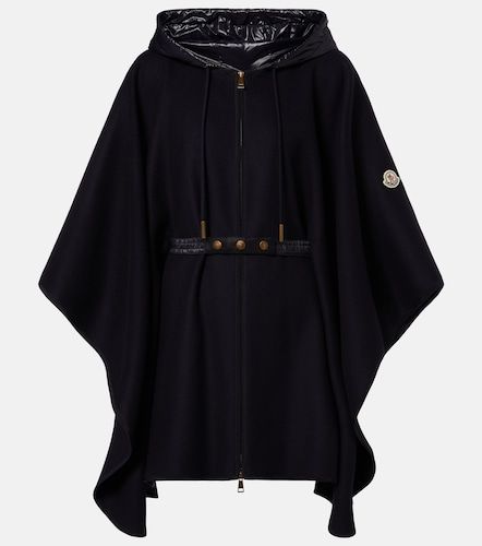 Moncler Belted wool-blend cape - Moncler - Modalova