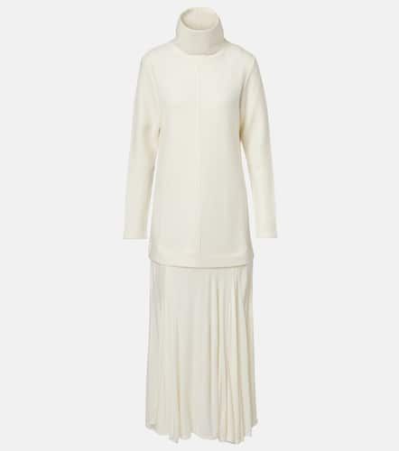 Paneled wool-blend maxi dress - Xu Zhi - Modalova