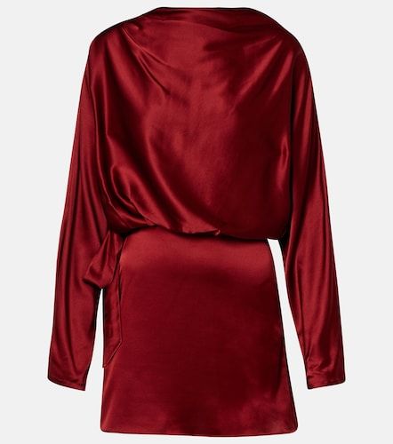 Vestido corto Phoebe de satén - Staud - Modalova