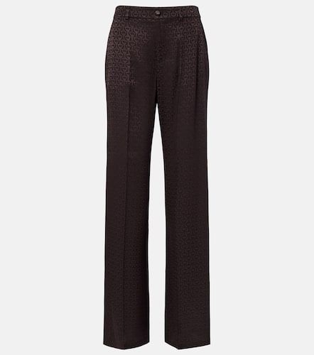 Weite Hose aus Seiden-Jacquard - Gucci - Modalova