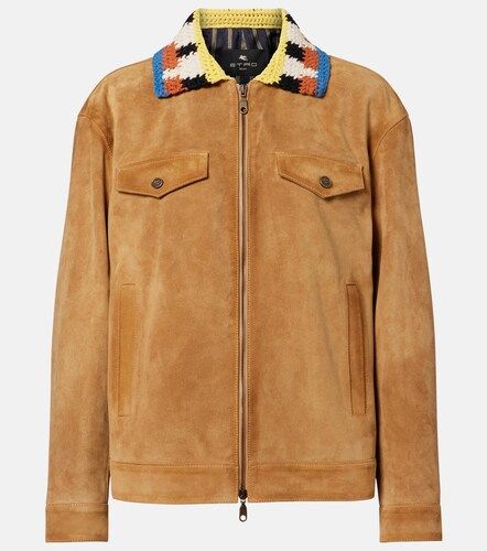 Etro Crochet-trimmed suede jacket - Etro - Modalova