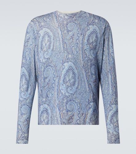 Pullover in seta e cashmere con stampa paisley - Etro - Modalova