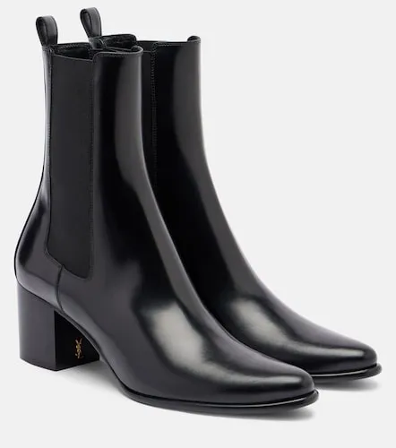 Jill 60 leather ankle boots - Saint Laurent - Modalova