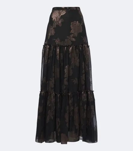 Tiered silk-blend fil coupe maxi skirt - Etro - Modalova