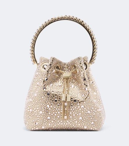 Bon Bon embellished satin bucket bag - Jimmy Choo - Modalova