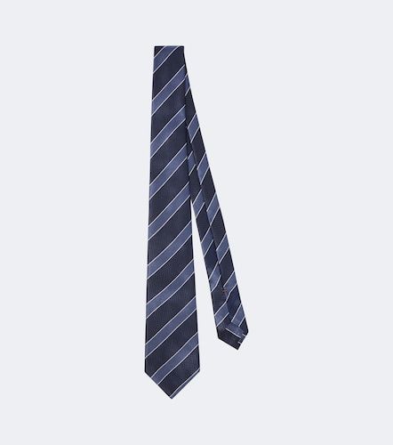 Zegna Striped silk jacquard tie - Zegna - Modalova