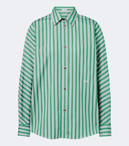 Camisa Double L de popelín de algodón a rayas - Loewe - Modalova