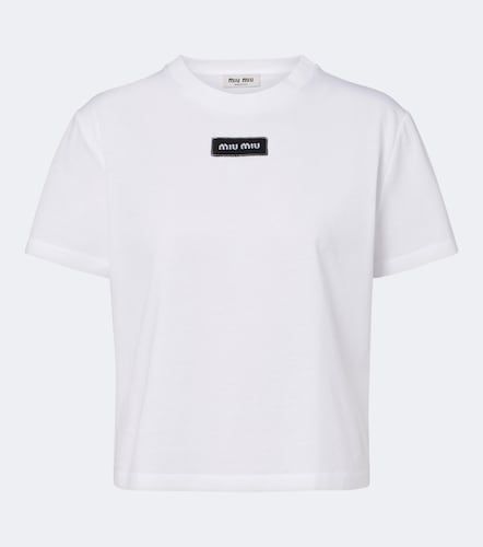 Miu Miu T-Shirt aus Baumwolle - Miu Miu - Modalova