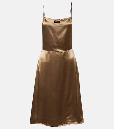 Miu Miu Abito corto in raso - Miu Miu - Modalova