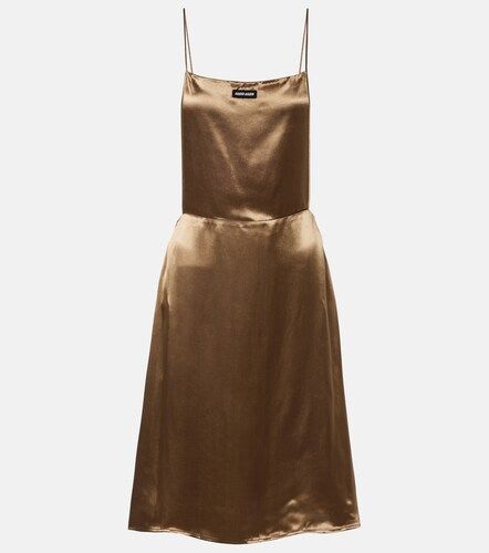 Miu Miu Open-back satin minidress - Miu Miu - Modalova