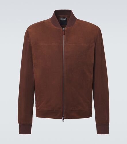 Zegna Suede bomber jacket - Zegna - Modalova