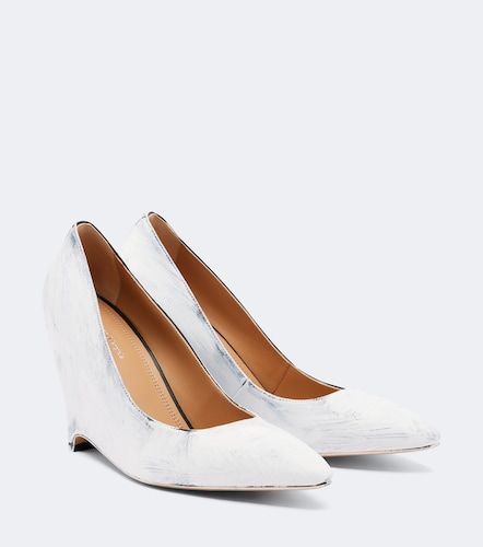 Heel-Less leather wedge pumps - Maison Margiela - Modalova