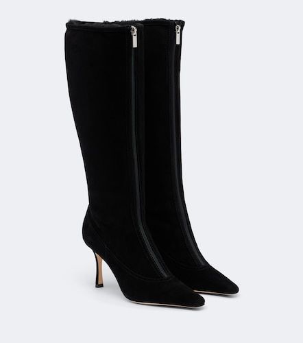 Botas altas Jozi de ante con borrego - Jimmy Choo - Modalova