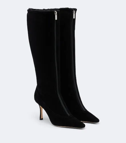 Jozi shearling-lined suede knee-high boots - Jimmy Choo - Modalova