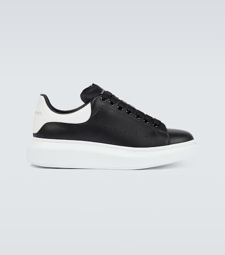 Oversized leather sneakers - Alexander McQueen - Modalova